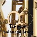 Tri-point balanved brace